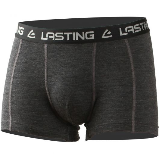 LASTING pánské merino boxerky NORO šedé Velikost: M
