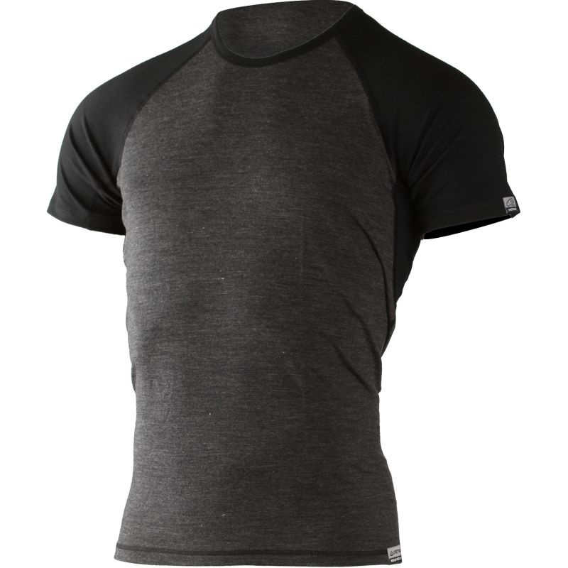 Pánské merino triko LASTING Oto šedé Velikost: XL