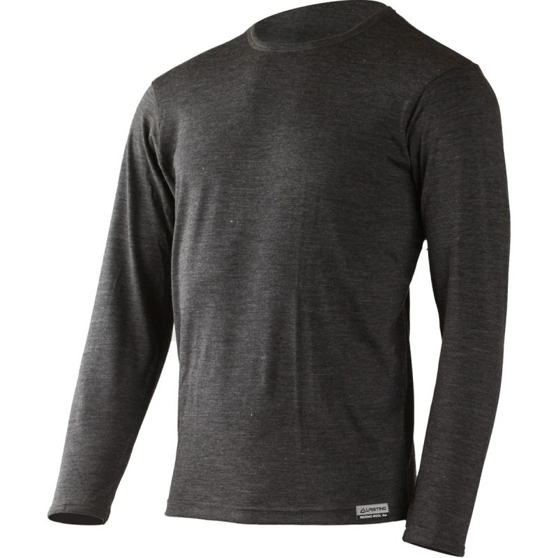 Pánské merino triko LASTING Alan šedé Velikost: XL