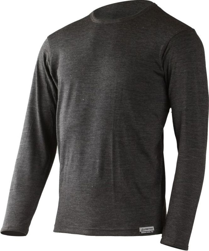 Pánské merino triko LASTING Alan šedé Velikost: M