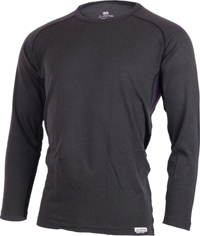 Pánské merino triko LASTING Mario šedé Velikost: XL