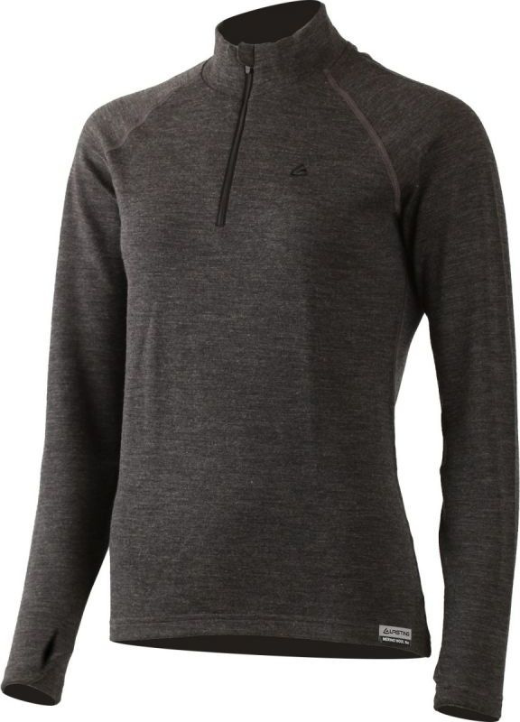 Dámská merino mikina LASTING Laura šedá Velikost: XL
