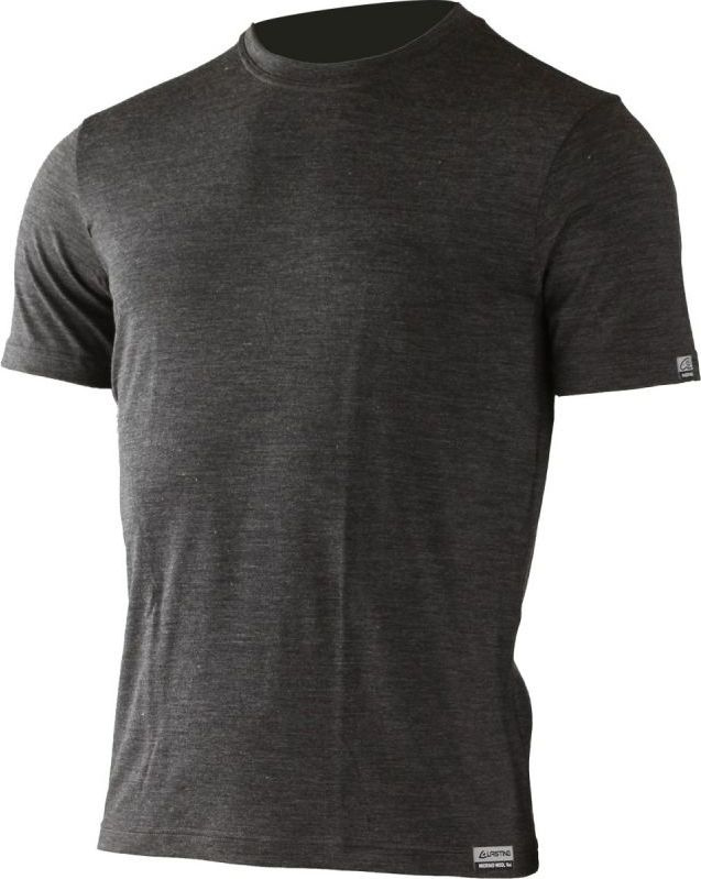 Pánské merino triko LASTING Chuan šedá Velikost: XXL