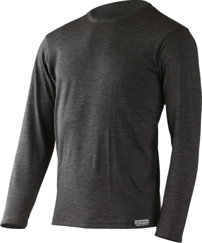 Pánské merino triko LASTING Alan šedé Velikost: XXL