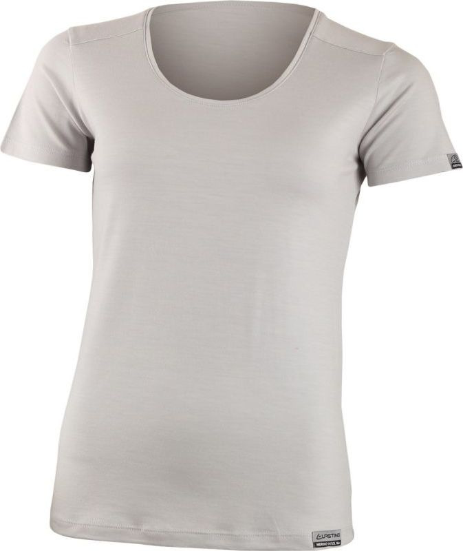 Dámské merino triko LASTING Irena šedá Velikost: XL