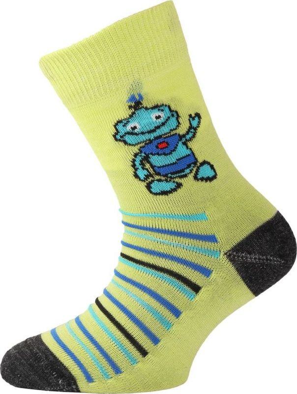 Dětské merino ponožky LASTING Tjb žluté Velikost: (34-37) S