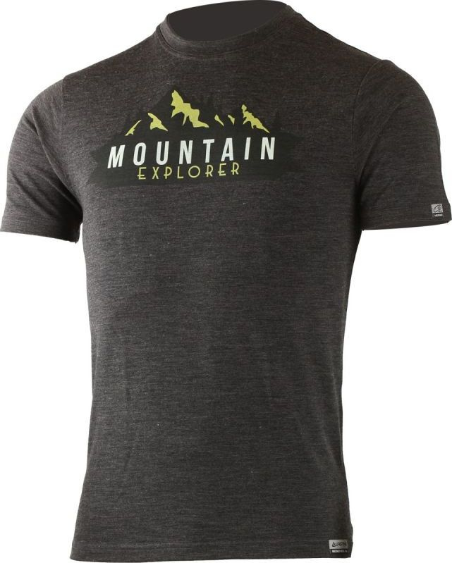 Pánské merino triko LASTING Explorer šedé Velikost: L