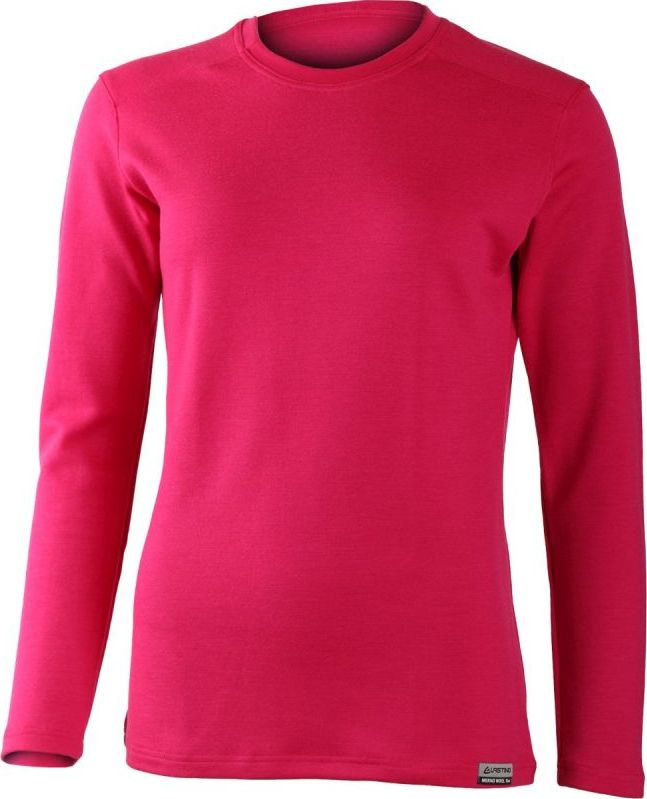 Dámská merino mikina LASTING Lota růžové Velikost: L