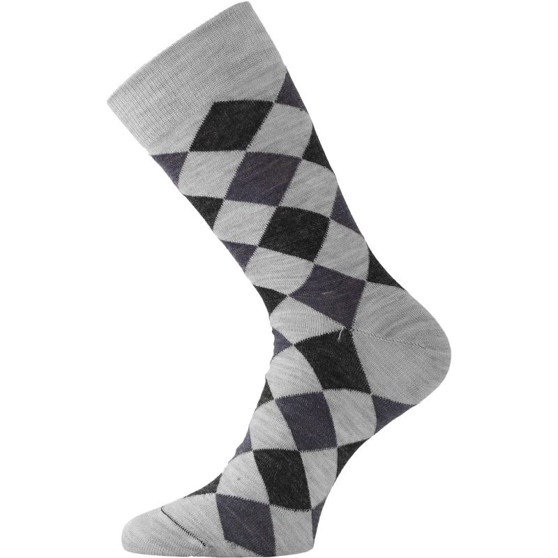 LASTING merino ponožky WPK šedé Velikost: XL/46-49