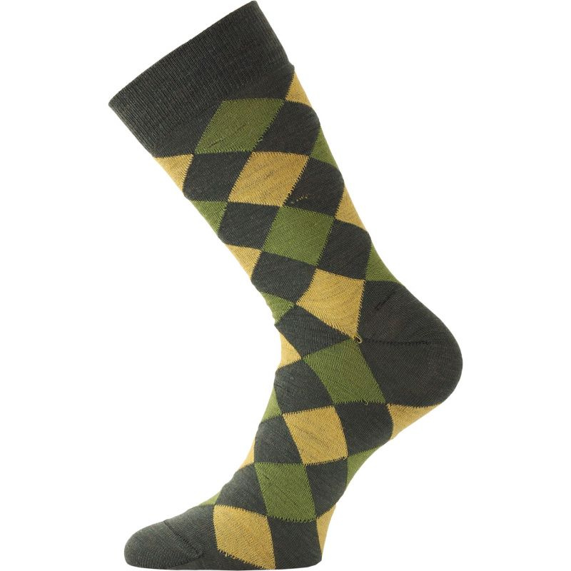 LASTING merino ponožky WPK zelené Velikost: S/34-37