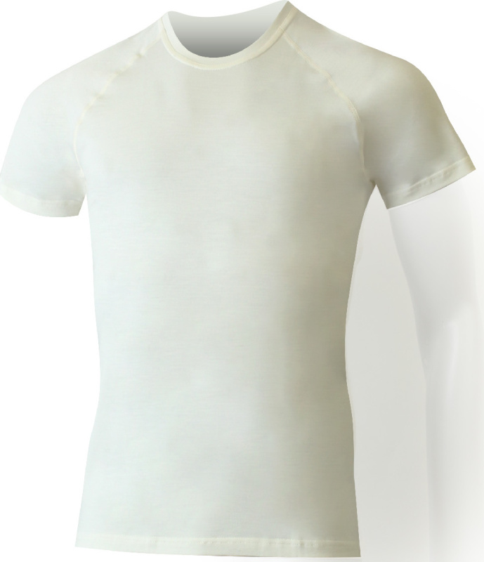 Pánské merino triko LASTING Quido bílé Velikost: M