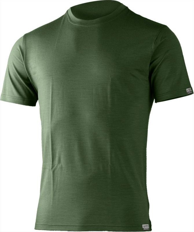 Pánské merino triko LASTING Chuan zelené Velikost: M