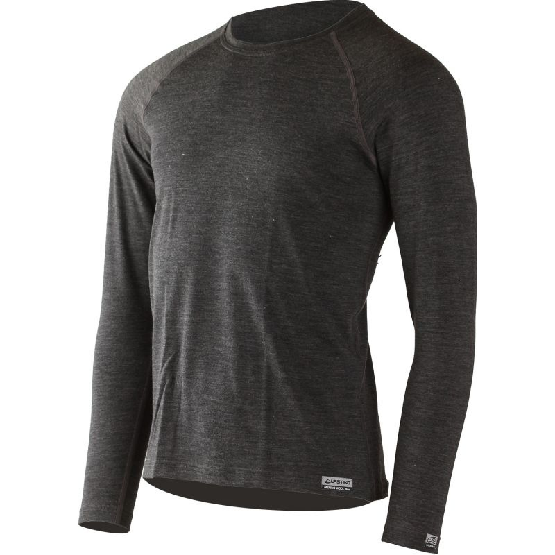 Pánské merino triko LASTING Atar šedé Velikost: XXL