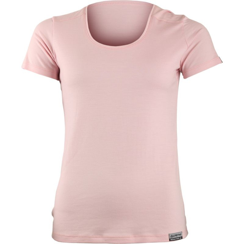 Dámské merino triko LASTING Irena růžová Velikost: XL