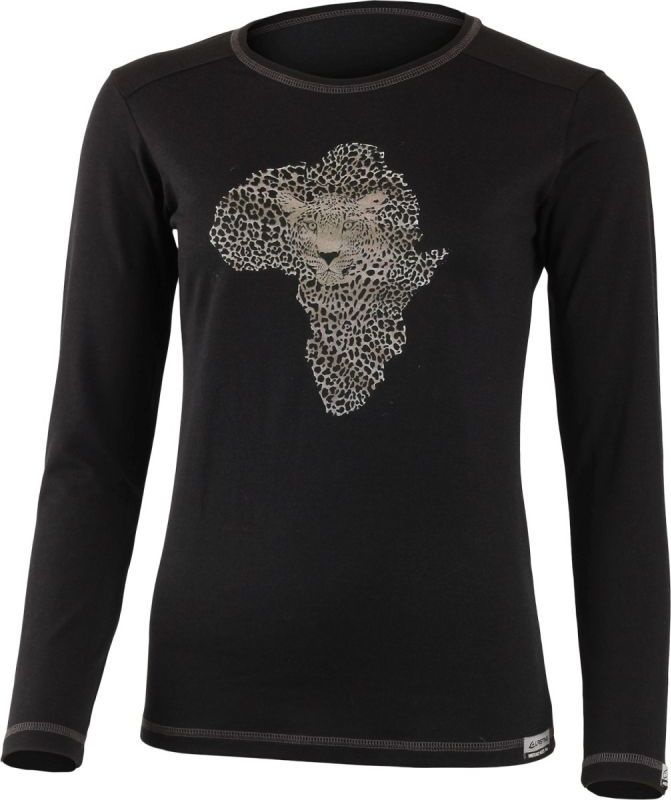 Dámské merino triko LASTING Male černá Velikost: S