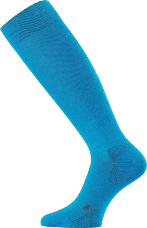Unisex merino lyžařské podkolenky LASTING FWK modré Velikost: S