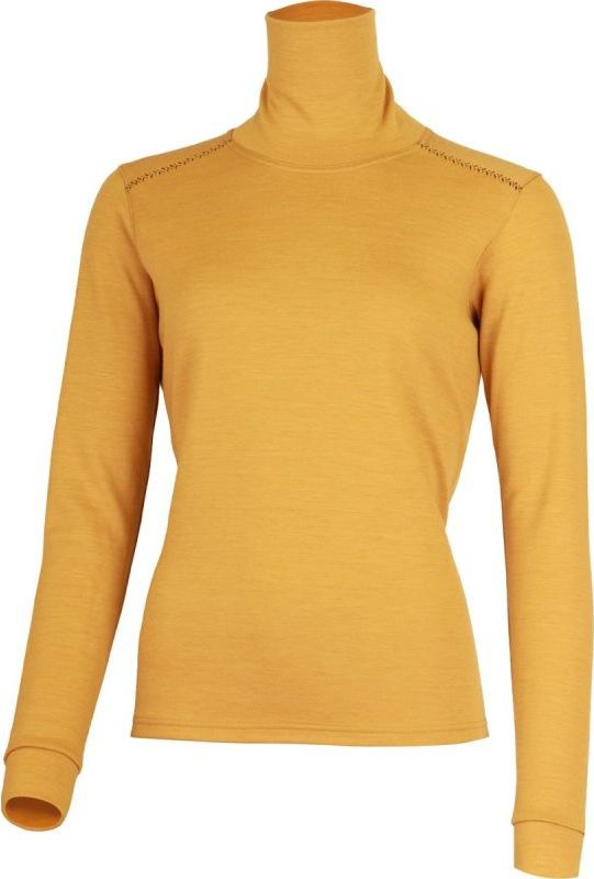 Dámský merino rolák LASTING Jeny hořčicová Velikost: L