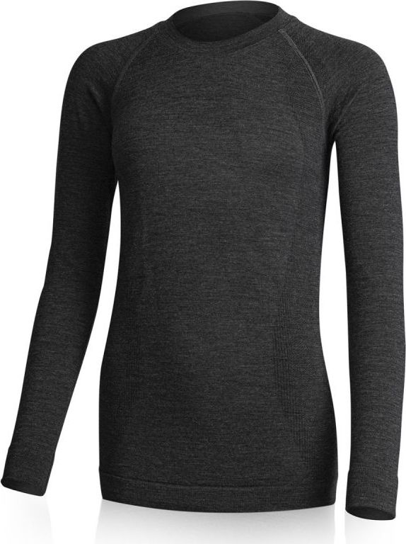 Dámské merino triko LASTING Wara šedé Velikost: S/M