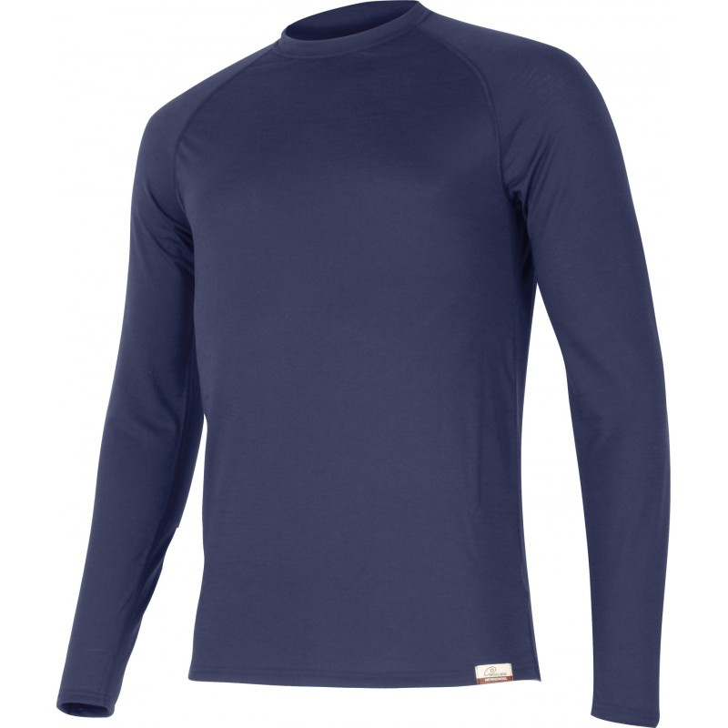 Pánské merino triko LASTING Atar modré Velikost: XXXL