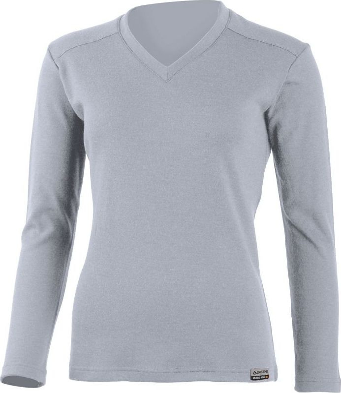 Dámská merino mikina LASTING Stela šedá Velikost: L