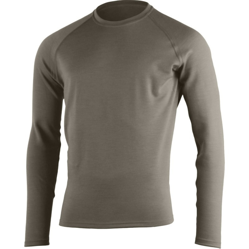 Pánská merino mikina LASTING Wity hnědá Velikost: XL