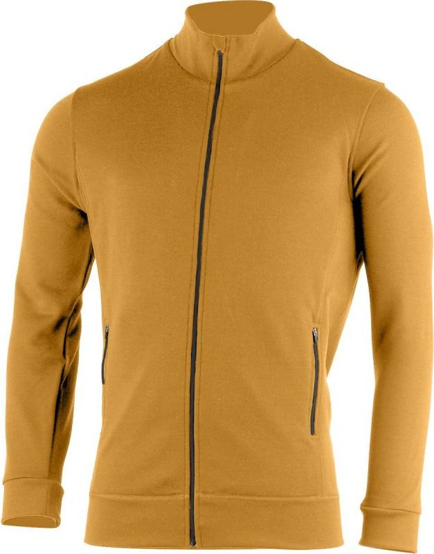 Pánská merino mikina LASTING Therm hořčicová Velikost: XL