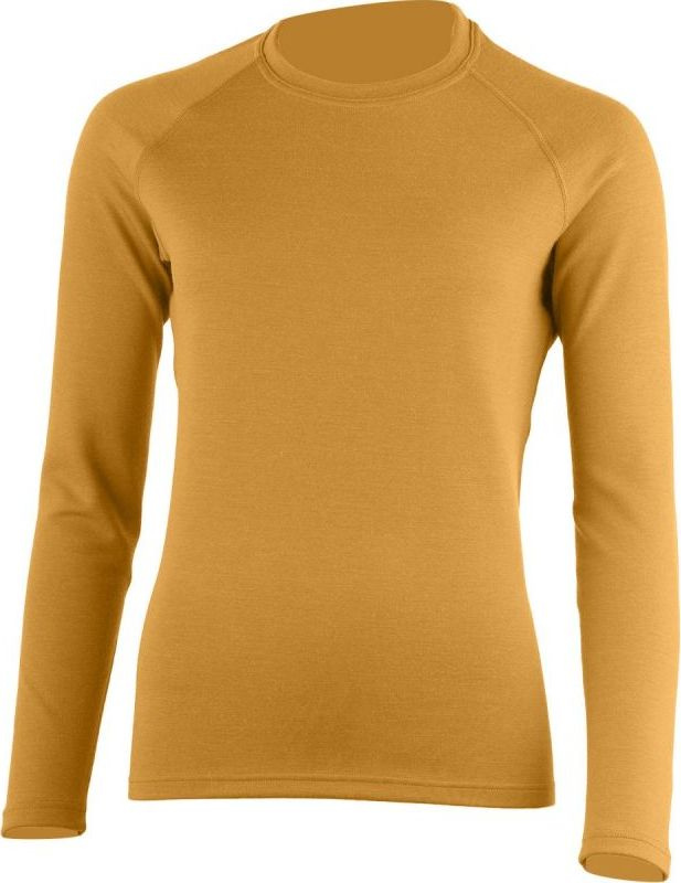 Dámská merino mikina LASTING Lena hořčicová Velikost: XL