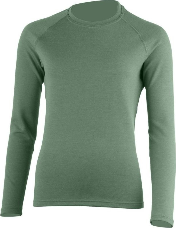 Dámská merino mikina LASTING Lena zelená Velikost: M