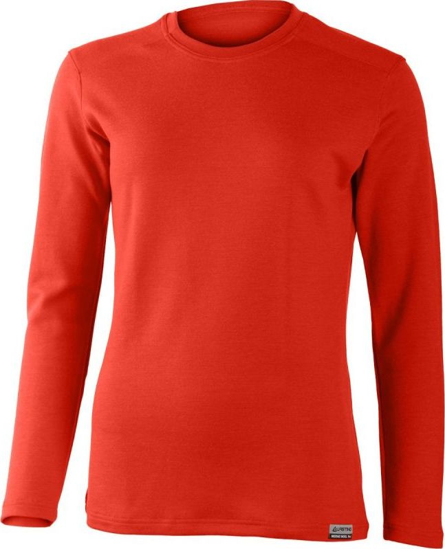 Dámská merino mikina LASTING Lota červená Velikost: XL