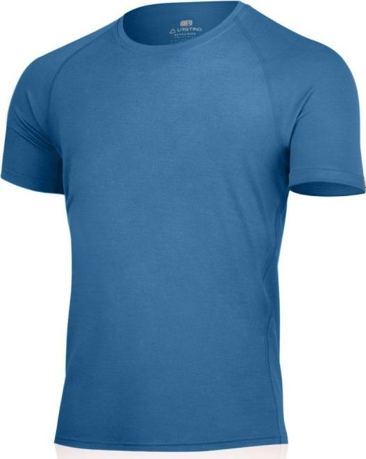 Pánské merino triko LASTING Quido modré Velikost: M