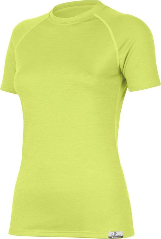 Dámské merino triko LASTING Alea limetkové Velikost: XL