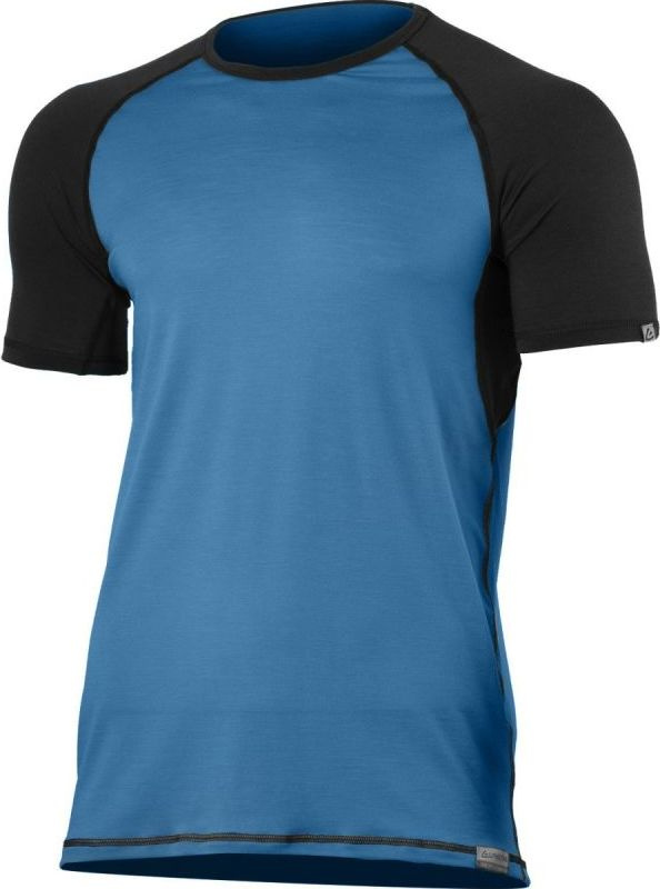 Pánské merino triko LASTING Oto modré Velikost: XL