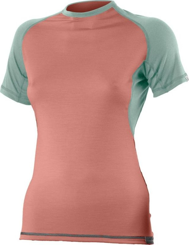 Dámské merino triko LASTING Zita lososové Velikost: XL