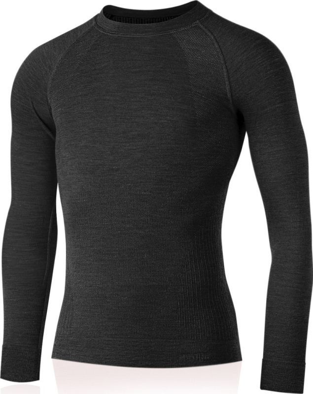 Pánské merino triko LASTING Mapol šedé Velikost: L/XL