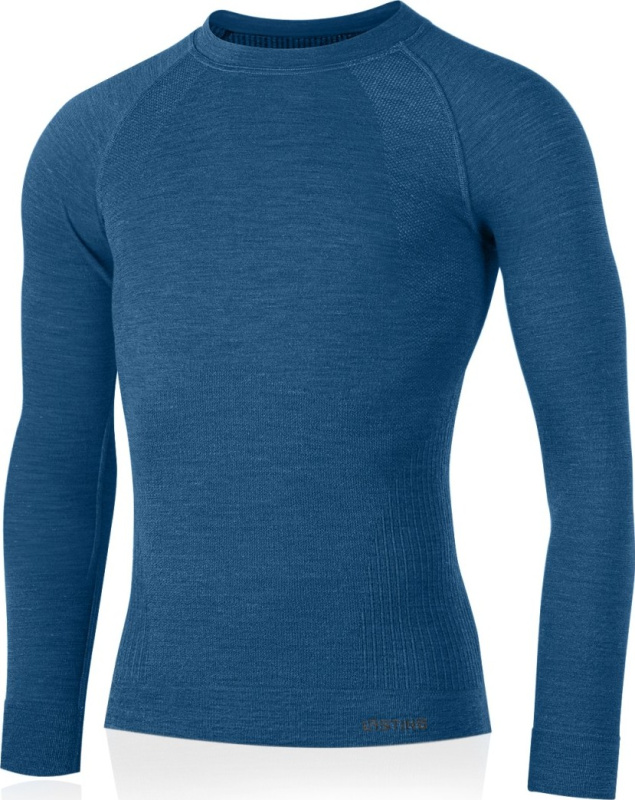 Pánské merino triko LASTING Mapol modré Velikost: S/M