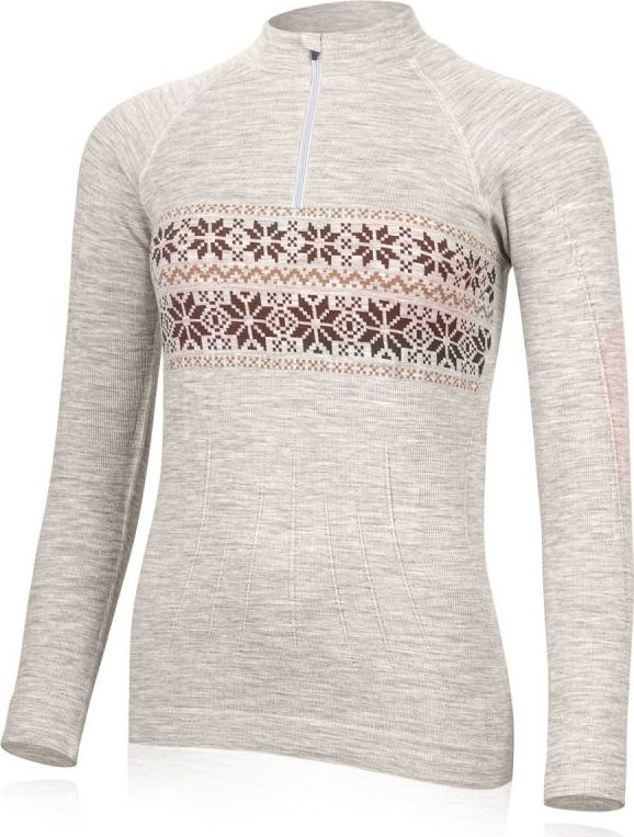 Dámské merino triko LASTING Wigi šedé Velikost: XS