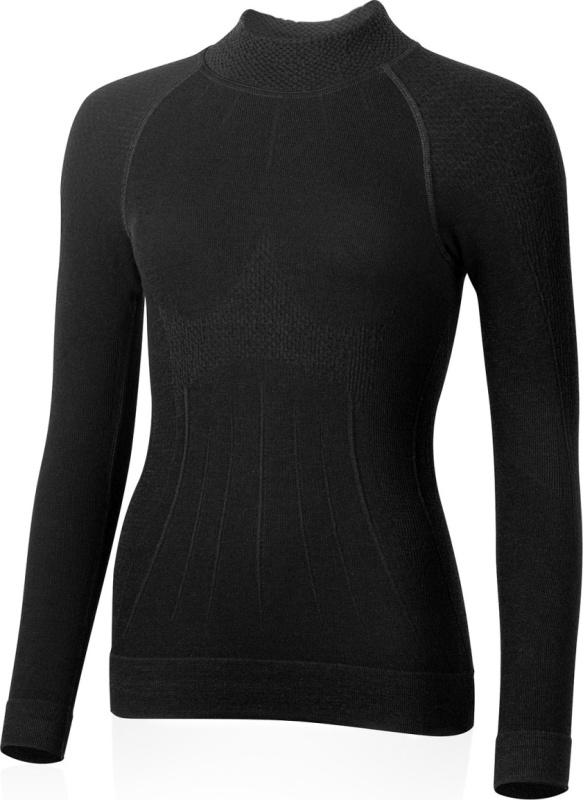 Dámské merino triko LASTING Walisa černé Velikost: XS