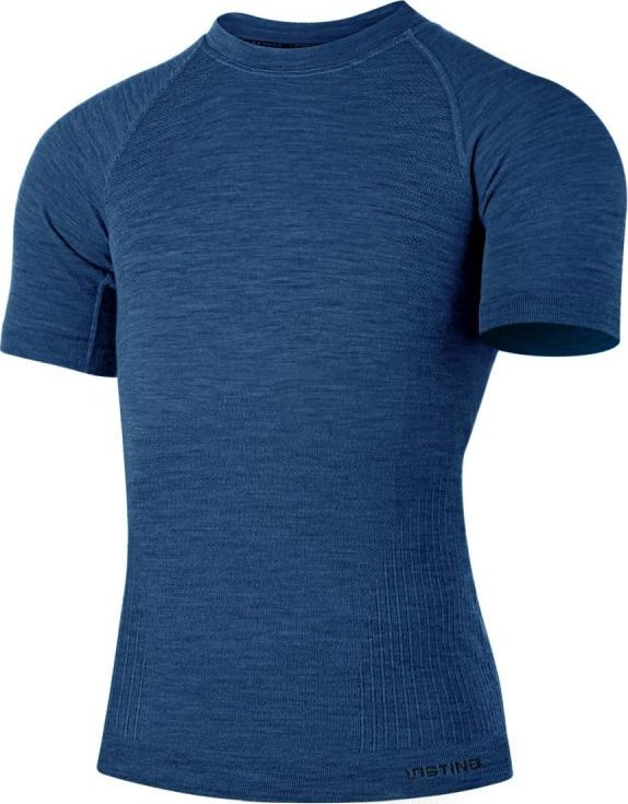 Pánské merino triko LASTING Mabel modré Velikost: S/M