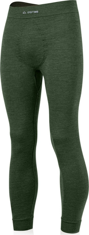 Pánské merino spodky LASTING Wulk zelené Velikost: L/XL