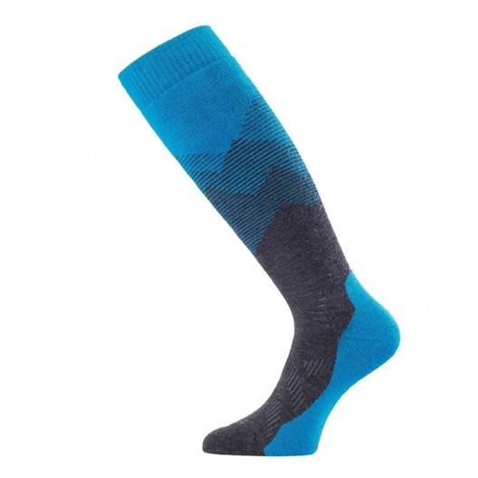 LASTING merino lyžařské podkolenky FWM modré Velikost: S/34-37