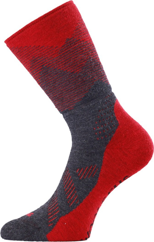 Merino ponožky LASTING Fwn červené Velikost: (42-45) L