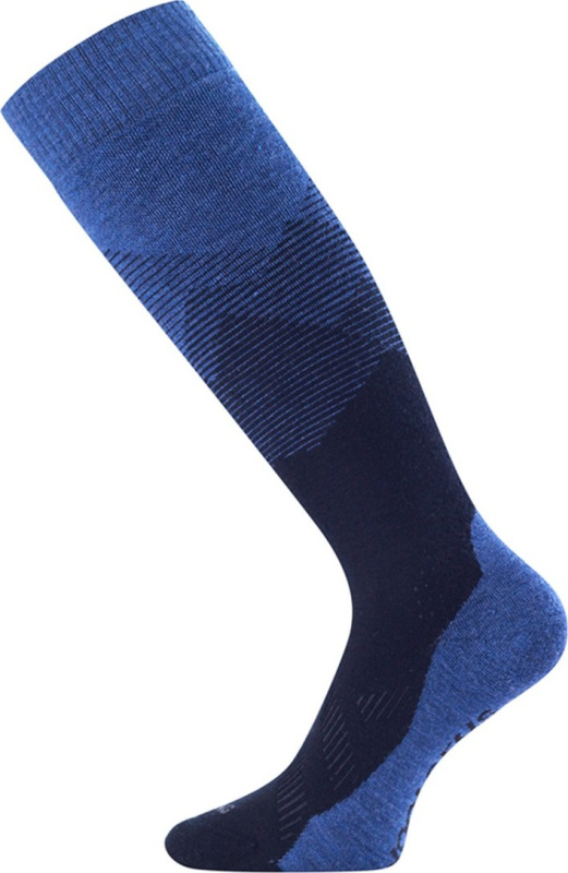 Unisex merino lyžařské podkolenky LASTING FWM modré Velikost: (38-41) M