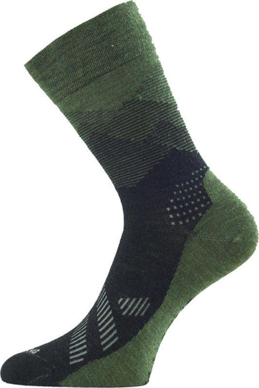 Merino ponožky LASTING Fwr zelené Velikost: (46-49) XL