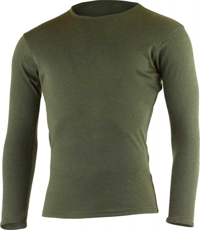 Pánská merino mikina LASTING Belo khaki Velikost: L