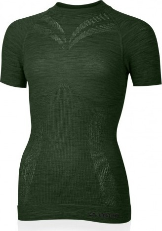 Dámské merino triko LASTING Malba zelené Velikost: L/XL