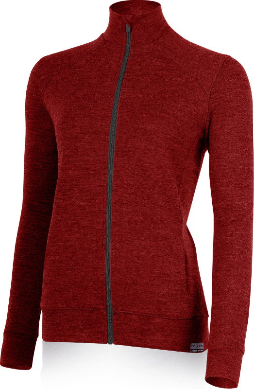 Dámská merino mikina LASTING Sarmina červená Velikost: S