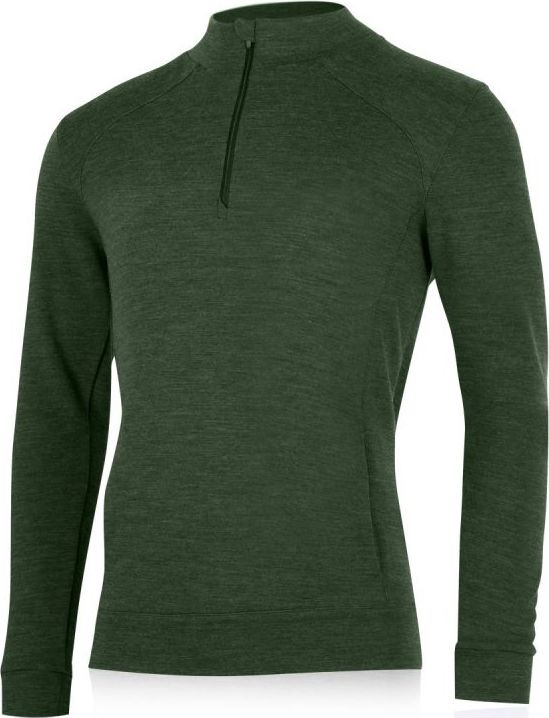 Pánská merino mikina LASTING Warmin zelená Velikost: XL
