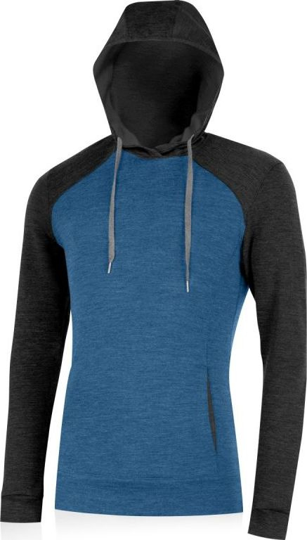 Pánská merino mikina LASTING Werich modrá Velikost: XL