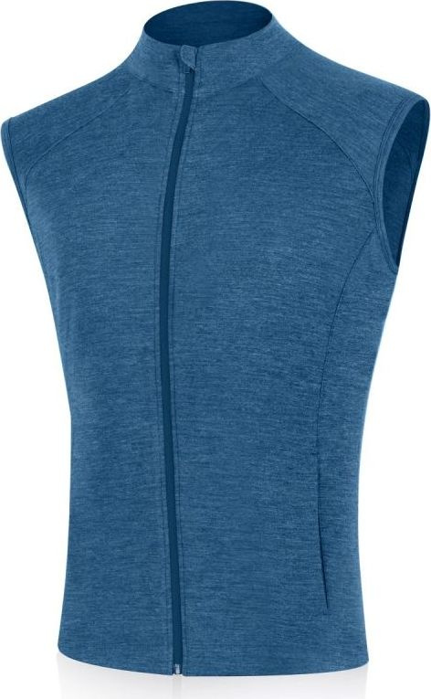 Pánská merino vesta LASTING Weso modrá Velikost: M