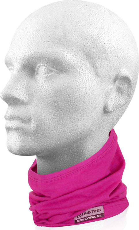 Unisex merino nákrčník LASTING krátký TULS růžový Velikost: UNI